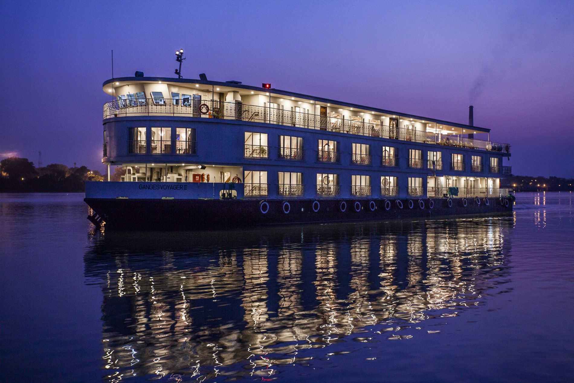 A photo of the RV Ganges Voyager cruise ship